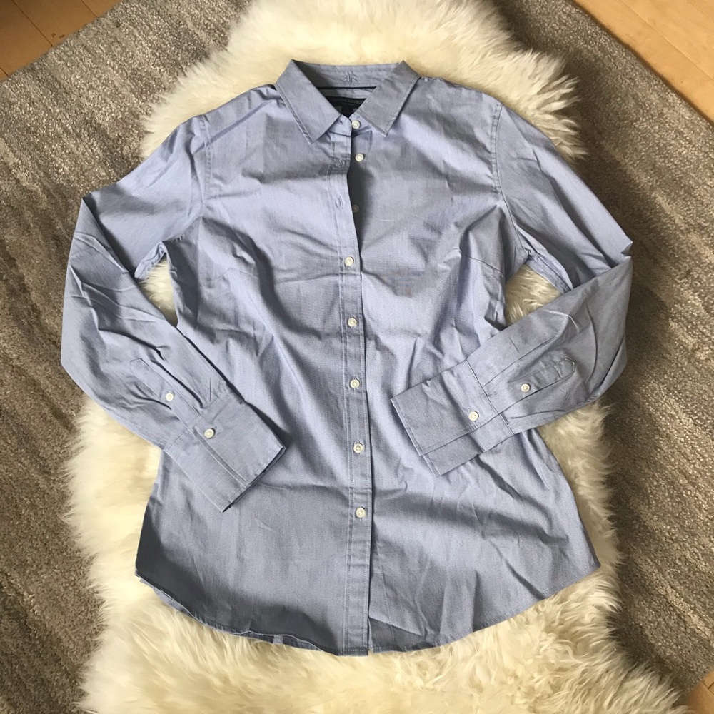 Banana Republic Button Down Shirt in Blue